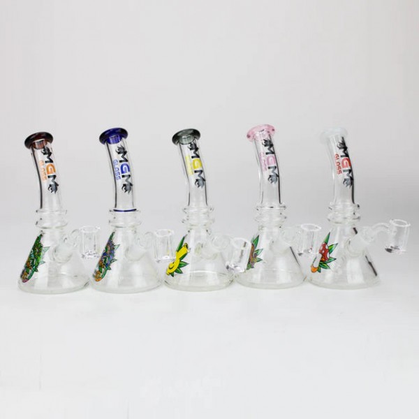 6.3" MGM Glass 2-in-1 bubbler with Graphic [C...