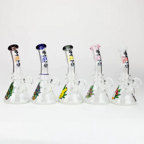 6.3" MGM Glass 2-in-1 bubbler with Graphic [C2671]