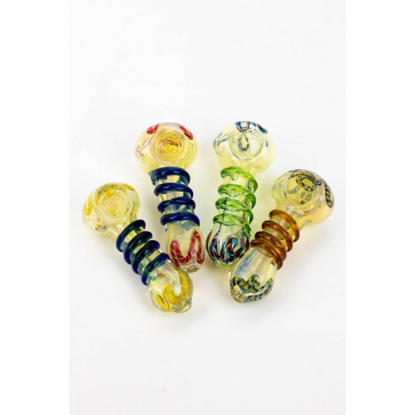 3.5 in. Soft glass hand pipe