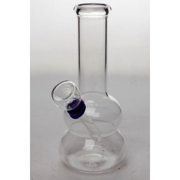 Clear 6" Glass Water Bong