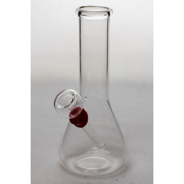 Clear 6" Glass Water Bong