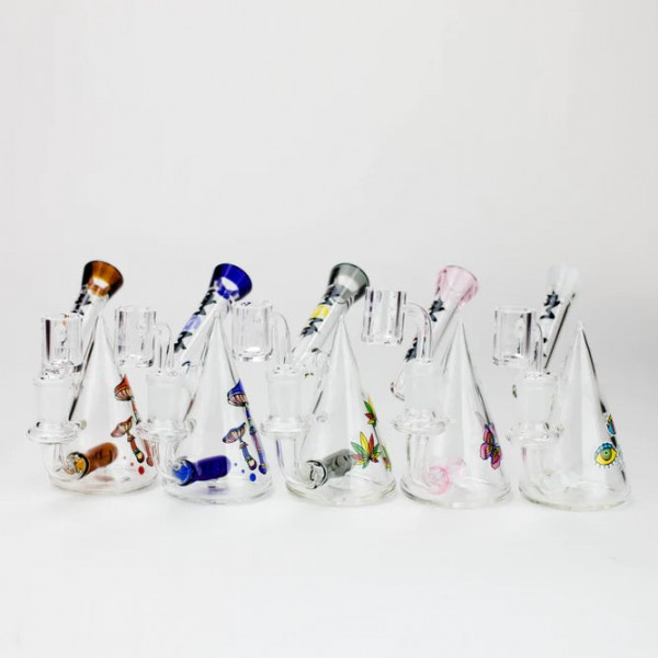 4.5" MGM Glass 2-in-1 bubbler with Graphic [C...