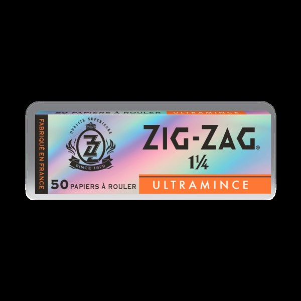 Zig-Zag | Silver UltraThin 1 1/4" 50 Papers