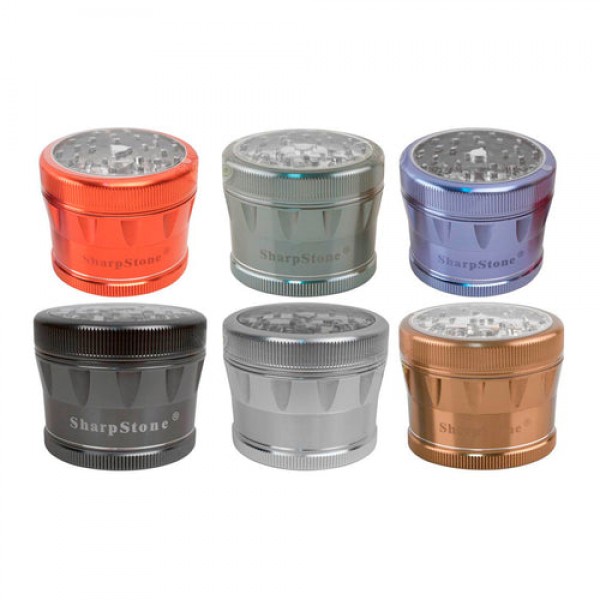 Sharpstone 4-Piece 2.5" Clear Top Grinder