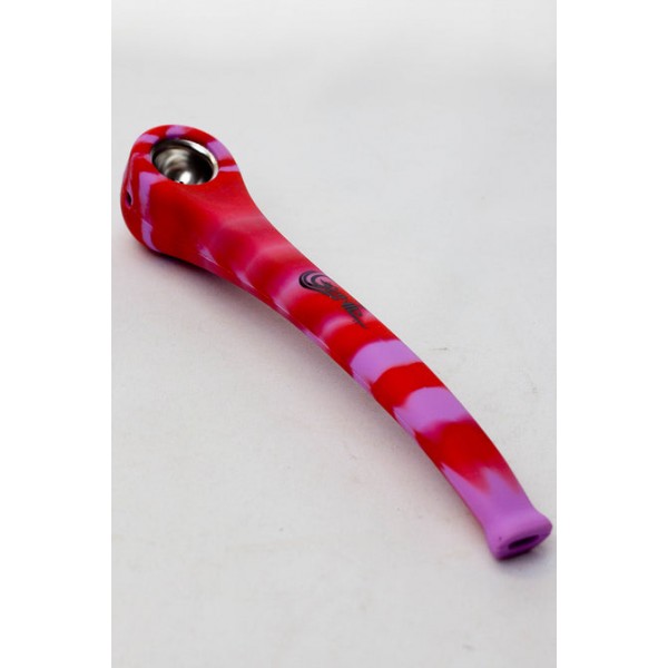 Genie 9" Silicone Hand Pipe with Metal Bowl