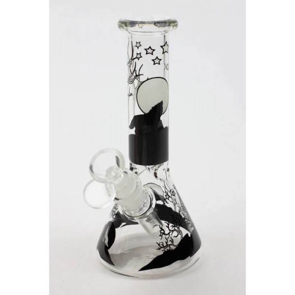 Glow in the Dark 7.5" Beaker Glass Water Bong...