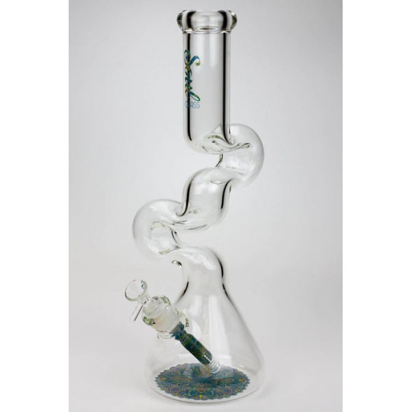 Soul Glass 16.5" 7mm Kink Zong glass water bong