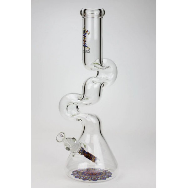 Soul Glass 16.5" 7mm Kink Zong glass water bong